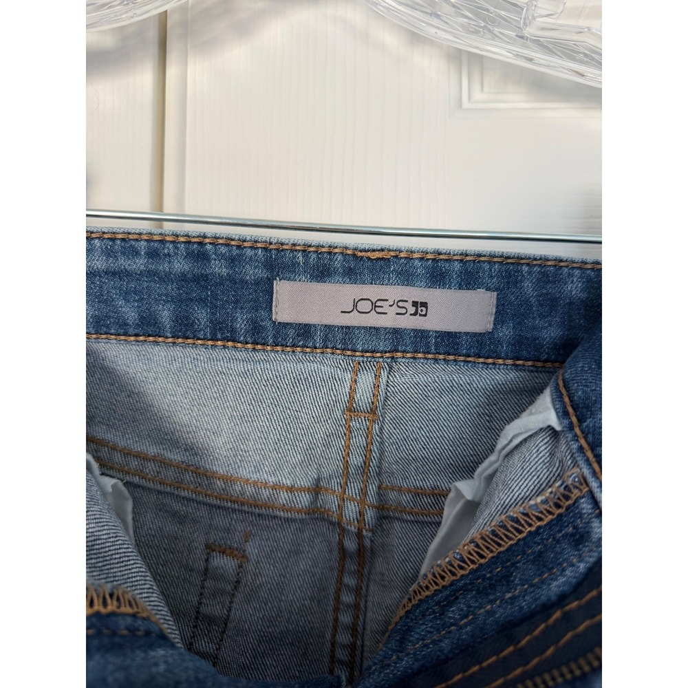 Joe's Jeans Womens Medium Wash Raw Hem Cut Off Denim Shorts Blue Size 27 - Picture 3 of 7